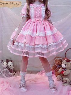 This price is only for an OP, others are not included. Size1234Bust889296100Waist71757983Full Length90929496Hem Circumference280280280280 Cute Pink Tiered Skirt Dress, Kawaii Fitted Summer Skirt, Summer Kawaii Fitted Skirt, Kawaii Fitted Mini Length Bottoms, Spring Party Skirt In Kawaii Style, Spring Kawaii Skirt For Party, Kawaii Mini Length Bottoms For Summer, Pink Harajuku Style Summer Dress, Kawaii Mini Length Summer Bottoms