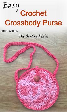 crochet cross body purse free pattern the sewing fixes - easy to make