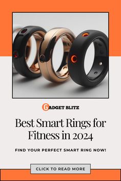 three rings with the text best smart rings for fitness in 2021 find your perfect smart ring now