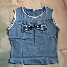 Brand New Size Small Dragonfly Shirt, Dream Closet, Cross Stitch, Beaded Necklace, Cute Outfits, Womens Sizes, Tank Top, Womens Tops, Tank Tops