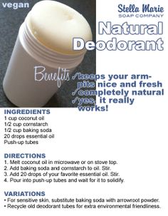 Diy Natural Deodorant, Deodorant Recipe, Deodorant Recipes, Diy Deodorant, Homemade Deodorant, Diy Skin Care Recipes, Diy Body Care, Homemade Bath Products