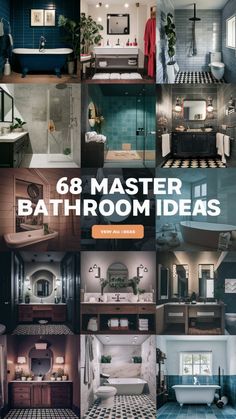 Elevate your master bathroom with these 68 inspiring ideas! From modern minimalist designs to vintage and eclectic styles, find the perfect inspiration to make your bathroom a luxurious retreat. Discover creative layouts, unique fixtures, and cozy elements that bring both comfort and elegance to your space. #MasterBathroom #BathroomDesign #HomeDecor #InteriorInspiration #LuxuryBathrooms 🚿🏡 Dream Bathrooms Modern, Master Ensuite Bathroom Moody, Bathroom Ideas Modern, Chic Bathrooms, Dream Bathrooms, Glass Shower, Modern Chic, Ship Lap Walls, Modern Technology