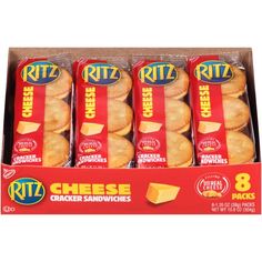 six boxes of ritz cheese crackers