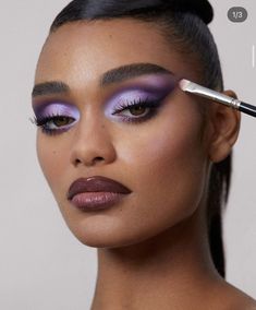 Chromatic Makeup, Freelance Makeup Artist Business, J Makeup, Purple Makeup Looks, Makeup Masterclass, Occasion Makeup, Freelance Makeup Artist, Eyebrow Makeup Tips, Makeup For Black Skin