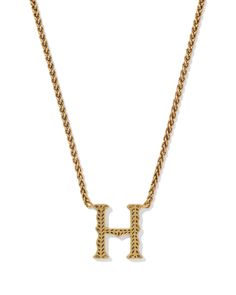 The beloved letter necklace style meets the charm of the Lone Star State in the Beau Letter H Pendant Necklace in Vintage Gold. Crafted in vintage-inspired metal, this pendant’s etched script is a play on our signature hoofprint detailing. Whether you’re showing off your initials or someone else’s, this style will be hard to ignore. This necklace is a part of Yellow Rose by Kendra Scott—a brand that celebrates ranch life with Kendra Scott staples alongside select curated jewelry pieces and acces Hoof Print, Sold Out Sign, Lone Star State, Letter H, Ranch Life, Letter Necklace, Lone Star, Yellow Roses, Yellow Rose