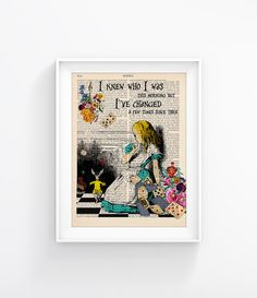 Vintage Illustration Print Decorative Art Book Page by CatchyD