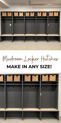 the before and after photo shows how to make storage shelves in any size or color