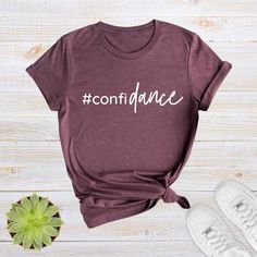 Confidance Shirt, Funny Dance T-shirt, Dancer Gifts, Dance Teacher Gifts, Dance Teacher Shirt, Dancer Tee, Dance Class Shirt, Dancing Gift - Etsy Dance Coach Shirts, Dance Studio Merch, Dance Merch, Dance Shirts Ideas, Dancer Gifts, Custom Bowling Shirts, Dance Coach, Dance Mom Shirts, Dance T Shirt