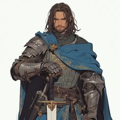 Dnd Paladin, Roi Arthur, Dnd Character Art, Dungeons And Dragons Classes, Roleplay Characters, Dnd Ideas, Human Male, Dnd Art, Fantasy Armor