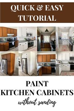 Quick & Easy Tutorial: Paint Kitchen Cabinets without Sanding