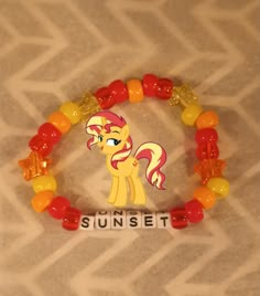 #kandi #mlp #etsy Mlp Bracelets, Bracelet Ideas Kandi, Fandom Bracelets, Kandi Patterns Bracelets, Mlp Kandi, Character Kandi, Alt Diys, Kandi Jewelry, Scene Kandi