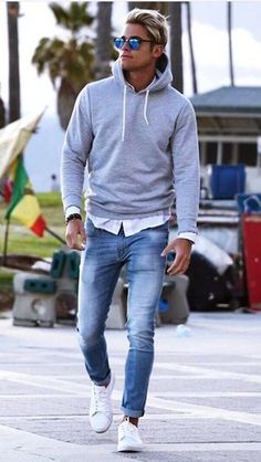 Young Mens Fashion, Men Street, Hoodie Outfit, Street Style Inspiration, Street Outfit