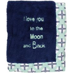 i love you to the moon and back blanket