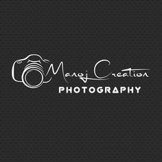 a black and white logo with the words,'magi creation photography'on it