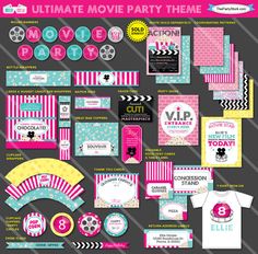 the movie party pack includes movies, popcorns and other things to make it fun