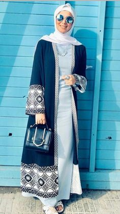 Outer Hijab Long Cardigan, Long Dress Models, Styling Hijab, Cardigan Outfit Hijab, Modest Lookbook, Hijab Outfit Ideas, Long Shirt Outfits, Hijab Styling, Outfit Ideas Hijab