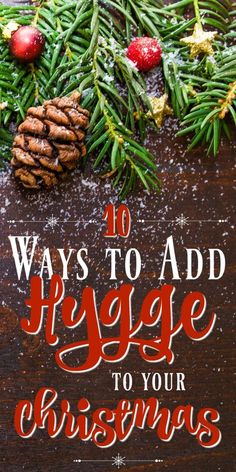 the words 10 ways to add rage to your christmas greetings on a wooden background