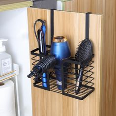 PRICES MAY VARY. 【Easy to use】The bathroom organizer can be mounted on the counter or cabinet door for instant storage. Does not take up limited bathroom space.（Tips: Not recommended for hanging on room doors.） 【3 in 1 Hair Dryer Organizer】With 3 compartments storage spaces, the large capacity (L 10.43" x W 4.32" x H 7") can securely store hair dryer holders, curling wands, brushes and combs, etc. Keeps countertops tidy and is ideal for bathrooms, guest bathrooms and powder rooms. 【Adjustable He Hair Dryer Organizer, Blow Dryer Holder, Hair Dryer Stand, Dryer Stand, Hair Tool Organizer, Space Saving Bathroom, Small Bathroom Organization, Hair Tool, Hair Dryer Holder