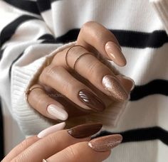 32 Brown Nail Designs You'll Fall in Love With Nails Ideas 2023, Brown Nail Designs, Winter Nails Ideas, Plaid Nail Designs, Brown Nail, Brown Nails Design, Nagellack Trends, Fall Nail Trends, Cute Nails For Fall