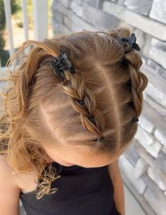 Double Pull Through Braid, Fun Easy Hairstyles, School Picture Hairstyles, School Hairstyles For Kids, Picture Hairstyles, Easy School Hairstyles, A Cute Hairstyle, Creative Braids, Daughter Hairstyles