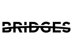 the bridge logo is shown in black on a white background, and it says bridges