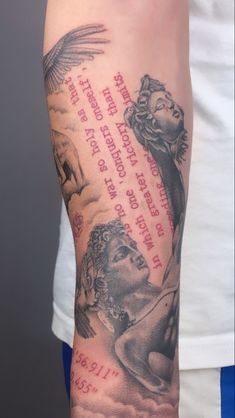 a person with a tattoo on their arm