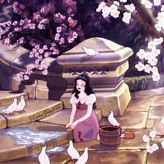 Alice And Wendy, Old Art Style, June Aesthetic, Queen Snow White, Fanart Ideas, 19 Days Anime, Comfort Movies, Disney Fanart, Images Disney