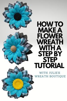 how to make a flower with a step - by - step sewing pattern and instructions