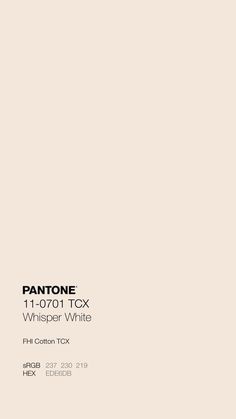 pantone 11 - 0101 tcx whisper white wallpaper sample