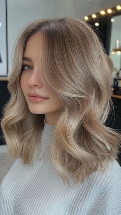 Enhance your look with Dirty Blonde With Babylights, a delicate highlighting technique that adds soft brightness to your hair. This subtle yet striking style brings a natural sun-kissed glow, perfect for any season. Click the pin for more inspiration and follow us for fabulous hair ideas! #DirtyBlonde #Babylights #HairColor #HairInspo #HairstyleIdeas Blonde With Babylights, Dirty Blonde Hair Ideas, Dirty Blonde Hair Color, Soft Blonde Hair, Timeless Hair, Blonde Hair Colors, Hair Pale Skin, Medium Blonde Hair, Blonde Hair Ideas