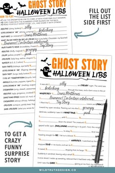 halloween mad libs for 4th graders Halloween School Party Games, Halloween Stories For Kids, Halloween Mad Libs, Halloween Mad, School Party Games, Halloween Classroom Activities, Fun Halloween Party Games, Fun Halloween Games, School Halloween Party