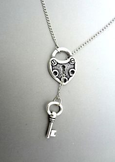 Lock and Key Necklace. Beautiful  antique silver finish lock and key necklace! Excellent quality! The necklace is 17" long, can always re-size the length! Thank you! Lock And Key Jewelry, Silver Heart Lock Jewelry, Silver Heart-shaped Lock Jewelry, Lock And Key Necklace, Necklace Lock, Key Heart, Key Jewelry, Lock Necklace, Jewelry Sale