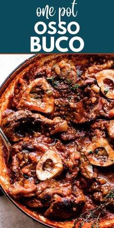 one pot osso buco is an easy and delicious dinner that's ready in less than 30 minutes