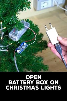 How to Open Battery Box on Christmas Lights