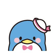 a penguin with a hat and bow tie