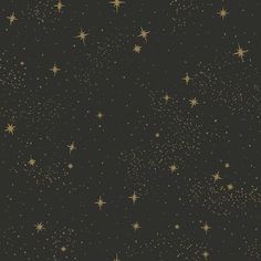 gold stars on a black background for wallpaper or backdrops in the night sky