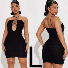 Fashion Nova Black Silver O-Rings Cut Out Loretta Mini Dress Brand New Fashion Nova Brand Size L Fashion Nova Black Silver O-Rings Cut Out Loretta Mini Dress Mini Vacation Dress! Textured Stretchy Lightweight Spaghetti Straps Plunged Neckline Silver O-Rings Detail Cut Out Style Mini Length Self: 95% Polyester 5% Spandex Lining: 100% Polyester (Blk-Sor-Comd-L #872) Stock Reference Number ~~~~~~~~~~~~~~~~~~~~~~~~~~~~ 2-5 Items 15% Off & 6-10 Items 25% Off & 11+ Items 35% Off On Bundles & Save $$$ Black Bodycon Dress For The Beach, Black Stretch Bodycon Dress For Beach, Black Stretch Bodycon Dress For The Beach, Black Bodycon Mini Dress For Beach, Black Bodycon Summer Dress For The Beach, Trendy Black Mini Dress For Beach, Black Halter Neck Bodycon Dress For The Beach, Black Backless Mini Dress For Spring, Black Bodycon Beach Dress