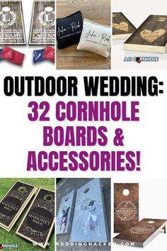 the ultimate guide to outdoor wedding 32 cornhole boards and accessories