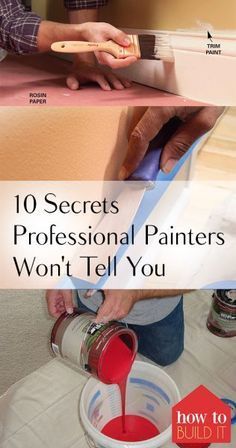 the words 10 secrets professional painters won't tell you