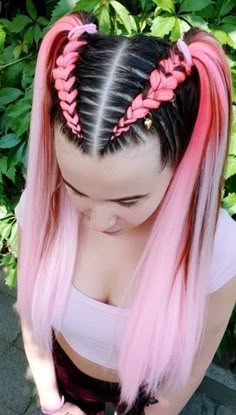 Hairstyles For Black Kids, Two Braid Hairstyles, Hairstyles For Kids Black, Hair Extensions For Short Hair, Rave Hair, Easter Hairstyles For Kids, Wacky Hair, Braids With Extensions