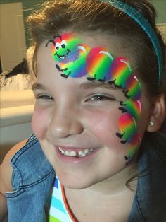 Spring Face Paint, Hippie Face Paint, Easter Face Paint, Light Activities, Face Paint Makeup