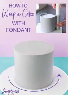 how to wrap a cake with fondant