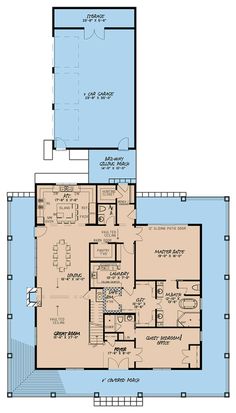 the floor plan for this home