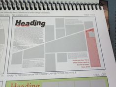 a close up of a paper with some type of text on it and an article about heading