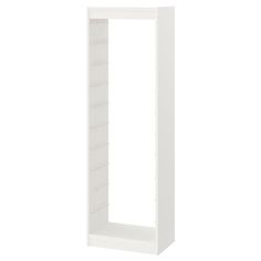 a white cabinet with shelves on each side