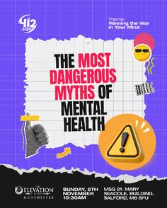 the most dangerous myths of mental health poster