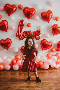 Valentines Baby Photoshoot, Valentines Baby Photos, Valentines Photo Booth, Valentine Mini Session, Luxurious Dress, Valentine Photo Shoot, Valentine Picture, Valentines Balloons