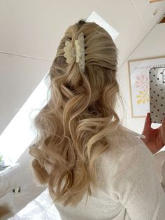 Long Blonde, Long Blonde Hair, Love Hair, Hairstyles For School, Aesthetic Hair, Hair Day, Hair Highlights, Pretty Hairstyles, Up Hairstyles