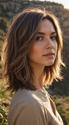 Medium Short Haircuts, Oval Face Haircuts, Fall Hair Cuts, Mom Hairstyles, Shoulder Length Hair Cuts, Haircuts For Medium Hair, Penteado Cabelo Curto, Medium Hair Cuts, Long Bob