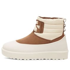 UGG Classic Mini Lace-Up Weather Boot 'Chestnut Whitecap' 1120849-CWGY Ugg Lace Up Boots, Ugg Classic Mini, Weather Boots, Ugg Classic, Classic Mini, Lace Up Boots, Chestnut, Lace Up, Boots